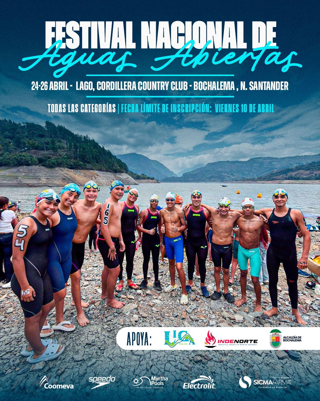 Afiche del evento Aguas Abiertas Abril